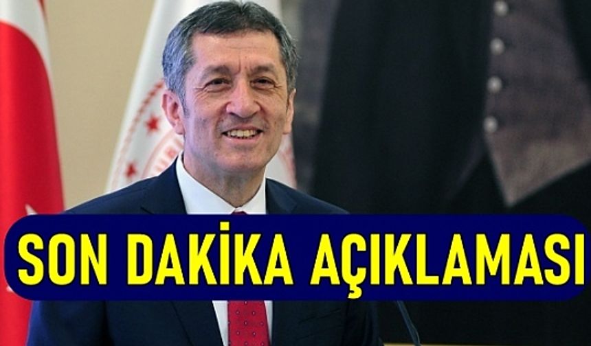 Bakan Ziya Selçuk'tan Son Dakika Açıklaması: Okullar Kapanacak Mı?, Öğretmenlere Aşı